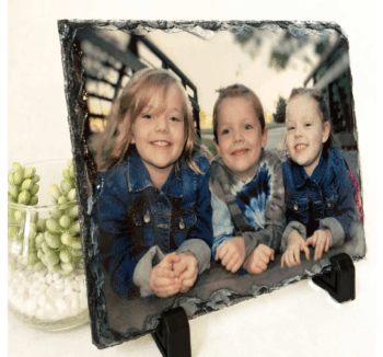 Placa ardezie personalizata cu poza sau textul tau 15x20 cm